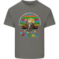 Be Kind Elephant Autism Autistic Mens Cotton T-Shirt Tee Top Charcoal
