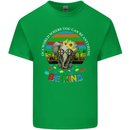 Be Kind Elephant Autism Autistic Mens Cotton T-Shirt Tee Top Irish Green