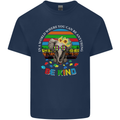 Be Kind Elephant Autism Autistic Mens Cotton T-Shirt Tee Top Navy Blue