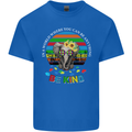 Be Kind Elephant Autism Autistic Mens Cotton T-Shirt Tee Top Royal Blue