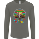 Be Kind Elephant Autism Autistic Mens Long Sleeve T-Shirt Charcoal