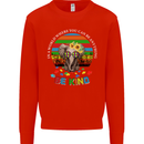 Be Kind Elephant Autism Autistic Mens Sweatshirt Jumper Bright Red