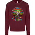 Be Kind Elephant Autism Autistic Mens Sweatshirt Jumper Maroon