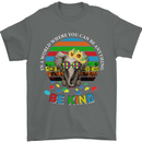 Be Kind Elephant Autism Autistic Mens T-Shirt Cotton Gildan Charcoal