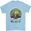 Be Kind Elephant Autism Autistic Mens T-Shirt Cotton Gildan Light Blue