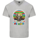 Be Kind Elephant Autism Autistic Mens V-Neck Cotton T-Shirt Sports Grey