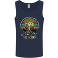 Be Kind Elephant Autism Autistic Mens Vest Tank Top Navy Blue