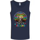 Be Kind Elephant Autism Autistic Mens Vest Tank Top Navy Blue