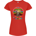 Be Kind Elephant Autism Autistic Womens Petite Cut T-Shirt Red