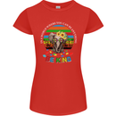 Be Kind Elephant Autism Autistic Womens Petite Cut T-Shirt Red