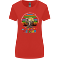 Be Kind Elephant Autism Autistic Womens Wider Cut T-Shirt Red
