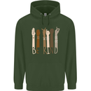 Be Kind in Sign Black Lives Matter LGBT Childrens Kids Hoodie Forest Green