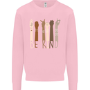 Be Kind in Sign Black Lives Matter LGBT Kids Sweatshirt Jumper Light Pink