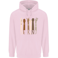 Be Kind in Sign Black Lives Matter LGBT Mens 80% Cotton Hoodie Light Pink