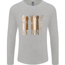Be Kind in Sign Black Lives Matter LGBT Mens Long Sleeve T-Shirt Sports Grey