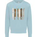 Be Kind in Sign Black Lives Matter LGBT Mens Sweatshirt Jumper Light Blue