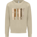 Be Kind in Sign Black Lives Matter LGBT Mens Sweatshirt Jumper Sand