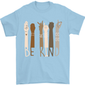 Be Kind in Sign Black Lives Matter LGBT Mens T-Shirt Cotton Gildan Light Blue