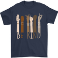 Be Kind in Sign Black Lives Matter LGBT Mens T-Shirt Cotton Gildan Navy Blue