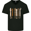 Be Kind in Sign Black Lives Matter LGBT Mens V-Neck Cotton T-Shirt Black