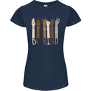 Be Kind in Sign Black Lives Matter LGBT Womens Petite Cut T-Shirt Navy Blue