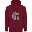 Be Kind to Your Mind Mental Health Childrens Kids Hoodie Maroon