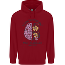 Be Kind to Your Mind Mental Health Childrens Kids Hoodie Red