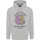 Be Kind to Your Mind Mental Health Childrens Kids Hoodie Sports Grey