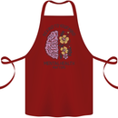 Be Kind to Your Mind Mental Health Cotton Apron 100% Organic Maroon