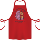 Be Kind to Your Mind Mental Health Cotton Apron 100% Organic Red