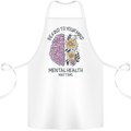 Be Kind to Your Mind Mental Health Cotton Apron 100% Organic White