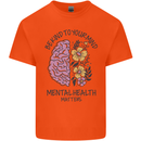 Be Kind to Your Mind Mental Health Kids T-Shirt Childrens Orange