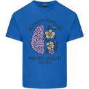 Be Kind to Your Mind Mental Health Kids T-Shirt Childrens Royal Blue
