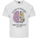 Be Kind to Your Mind Mental Health Kids T-Shirt Childrens White