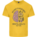 Be Kind to Your Mind Mental Health Kids T-Shirt Childrens Yellow