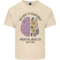 Be Kind to Your Mind Mental Health Mens Cotton T-Shirt Tee Top Natural