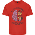 Be Kind to Your Mind Mental Health Mens Cotton T-Shirt Tee Top Red