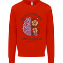 Be Kind to Your Mind Mental Health Mens Sweatshirt Jumper Bright Red