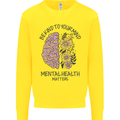 Be Kind to Your Mind Mental Health Mens Sweatshirt Jumper Yellow