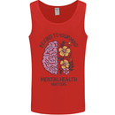 Be Kind to Your Mind Mental Health Mens Vest Tank Top Red