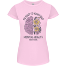 Be Kind to Your Mind Mental Health Womens Petite Cut T-Shirt Light Pink