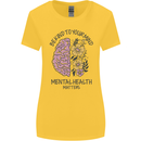 Be Kind to Your Mind Mental Health Womens Wider Cut T-Shirt Yellow
