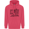 Be a Prick Funny Offensive Cactus Slogan Childrens Kids Hoodie Heliconia