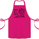 Be a Prick Funny Offensive Cactus Slogan Cotton Apron 100% Organic Pink