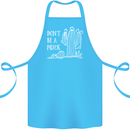 Be a Prick Funny Offensive Cactus Slogan Cotton Apron 100% Organic Turquoise