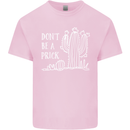 Be a Prick Funny Offensive Cactus Slogan Kids T-Shirt Childrens Light Pink