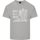 Be a Prick Funny Offensive Cactus Slogan Kids T-Shirt Childrens Sports Grey