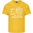 Be a Prick Funny Offensive Cactus Slogan Kids T-Shirt Childrens Yellow