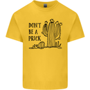 Be a Prick Funny Offensive Cactus Slogan Kids T-Shirt Childrens Yellow