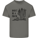 Be a Prick Funny Offensive Cactus Slogan Mens Cotton T-Shirt Tee Top Charcoal